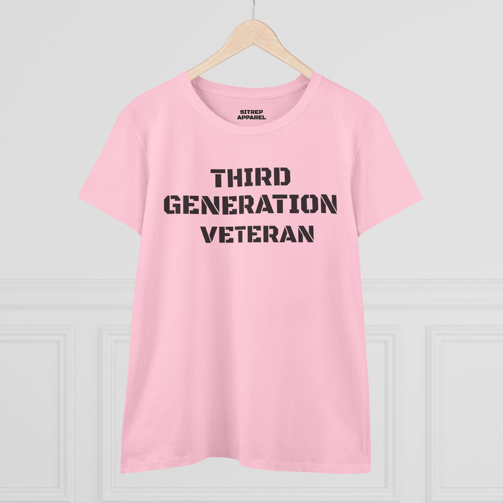 Third Generation Veteran Women's pride (Front Side)