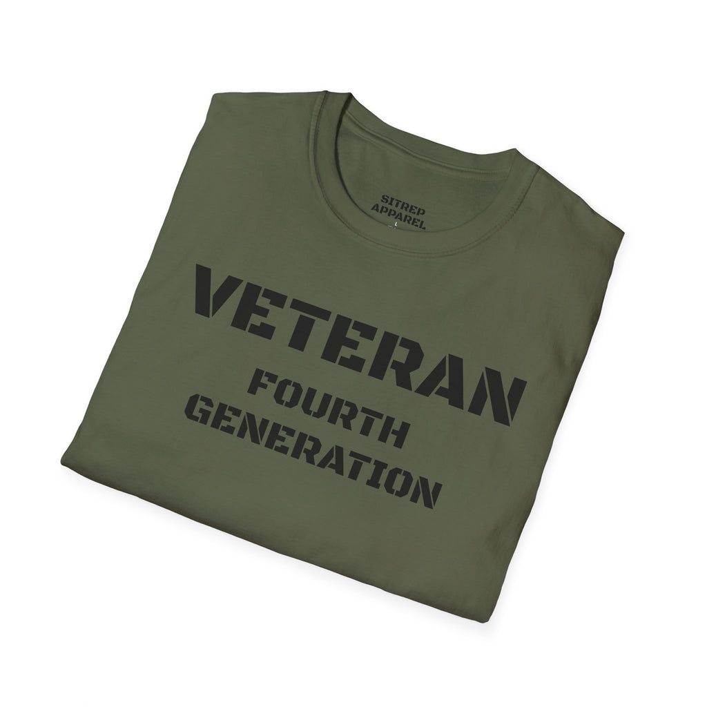 Fourth Generation Veteran (Front Side) — Unisex Military Pride