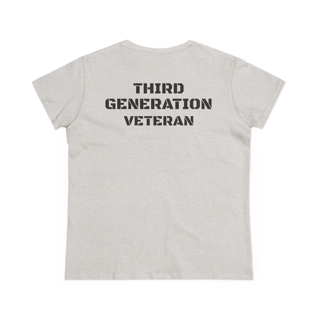 Third Generation Veteran Women's pride (Back Side)