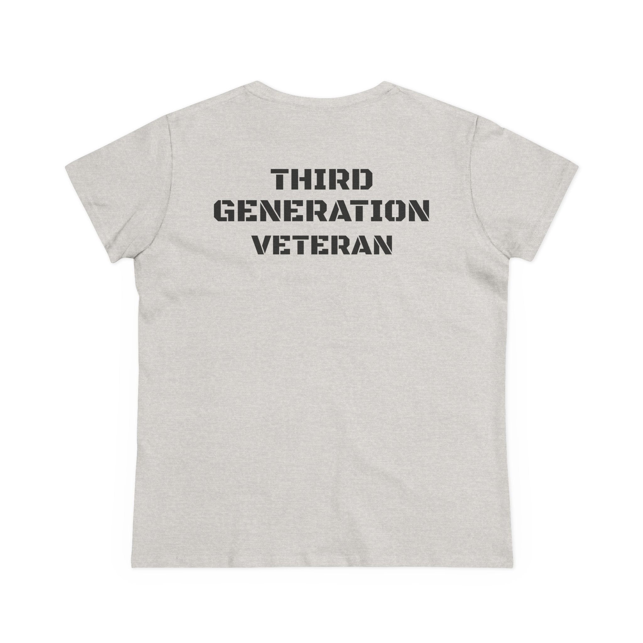 Third Generation Veteran Women's pride (Back Side)