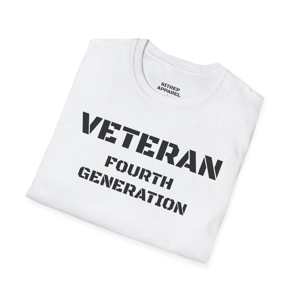 Fourth Generation Veteran (Front Side) — Unisex Military Pride