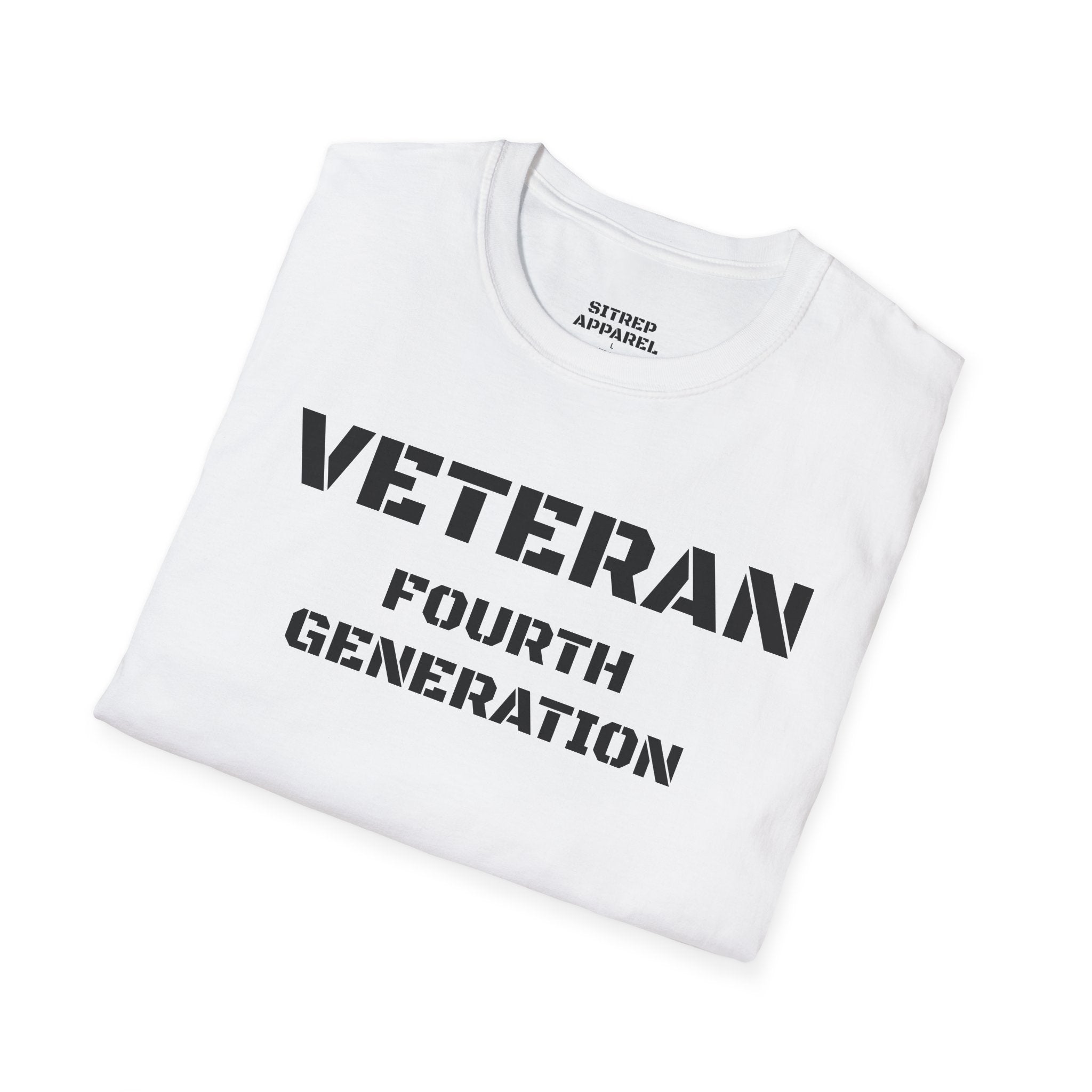 Fourth Generation Veteran (Front Side) — Unisex Military Pride