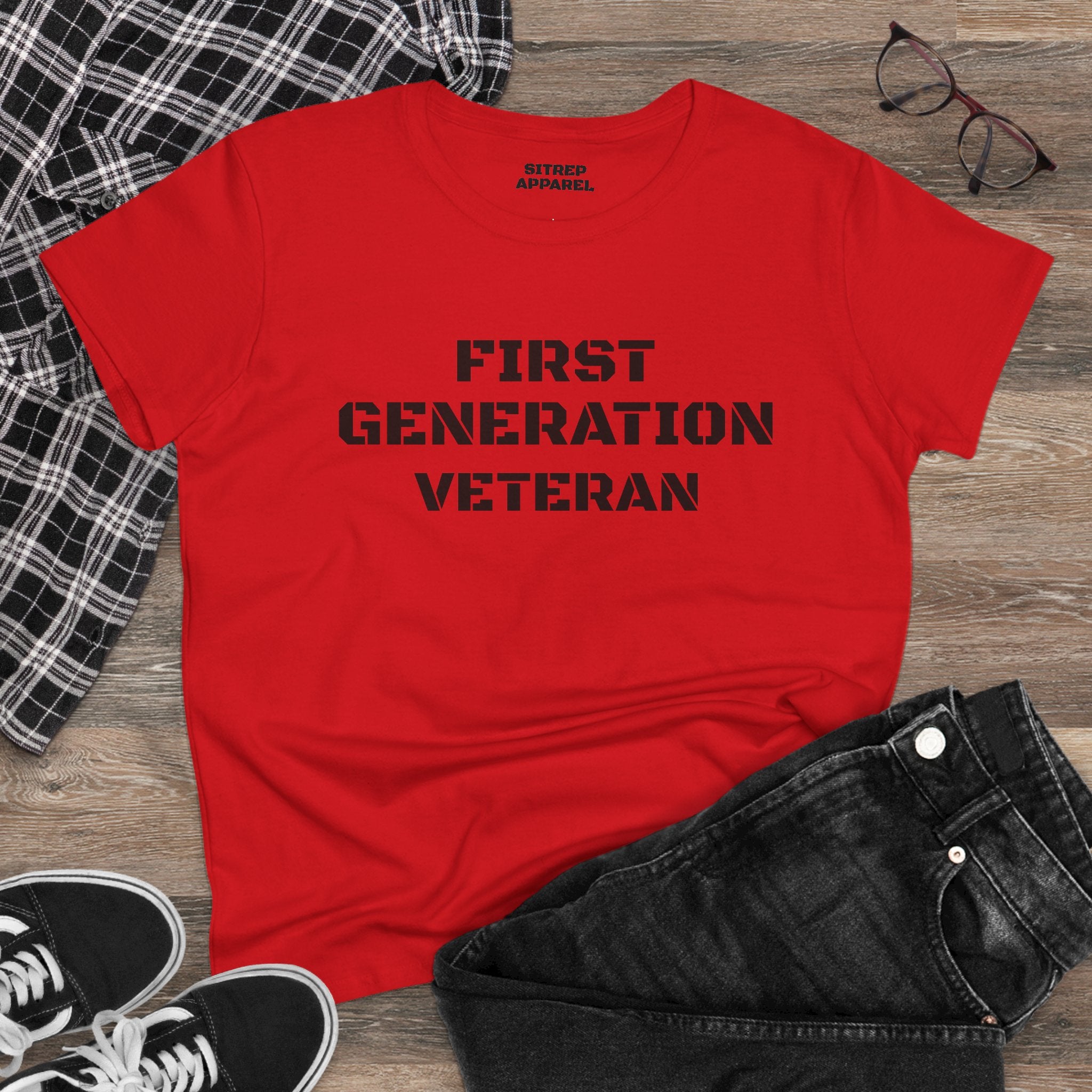 First Generation Veteran Women's pride (Front Side)