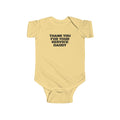 Infant Bodysuit - "Thank You For Your Service Daddy" Military Baby Onesie