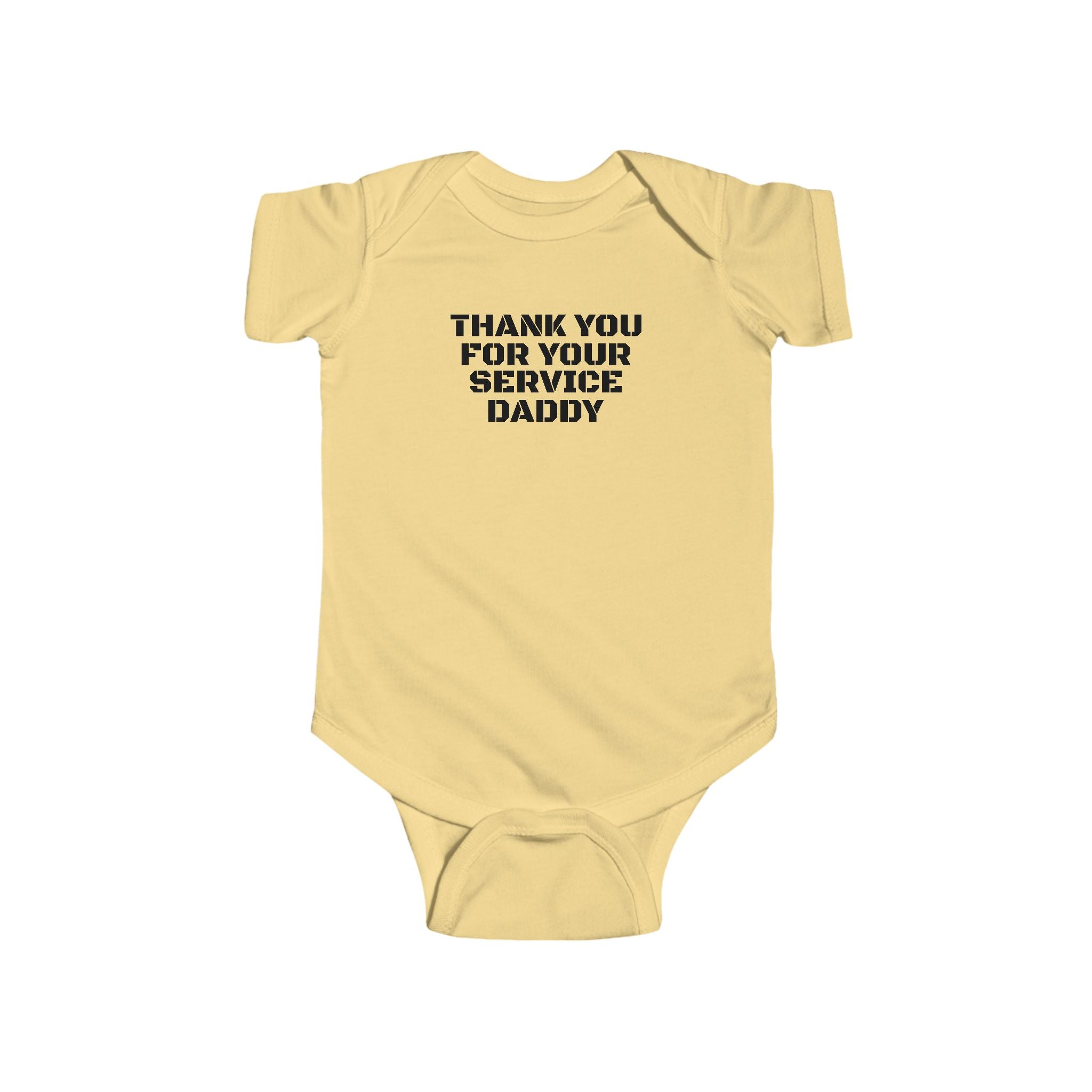 Infant Bodysuit - "Thank You For Your Service Daddy" Military Baby Onesie