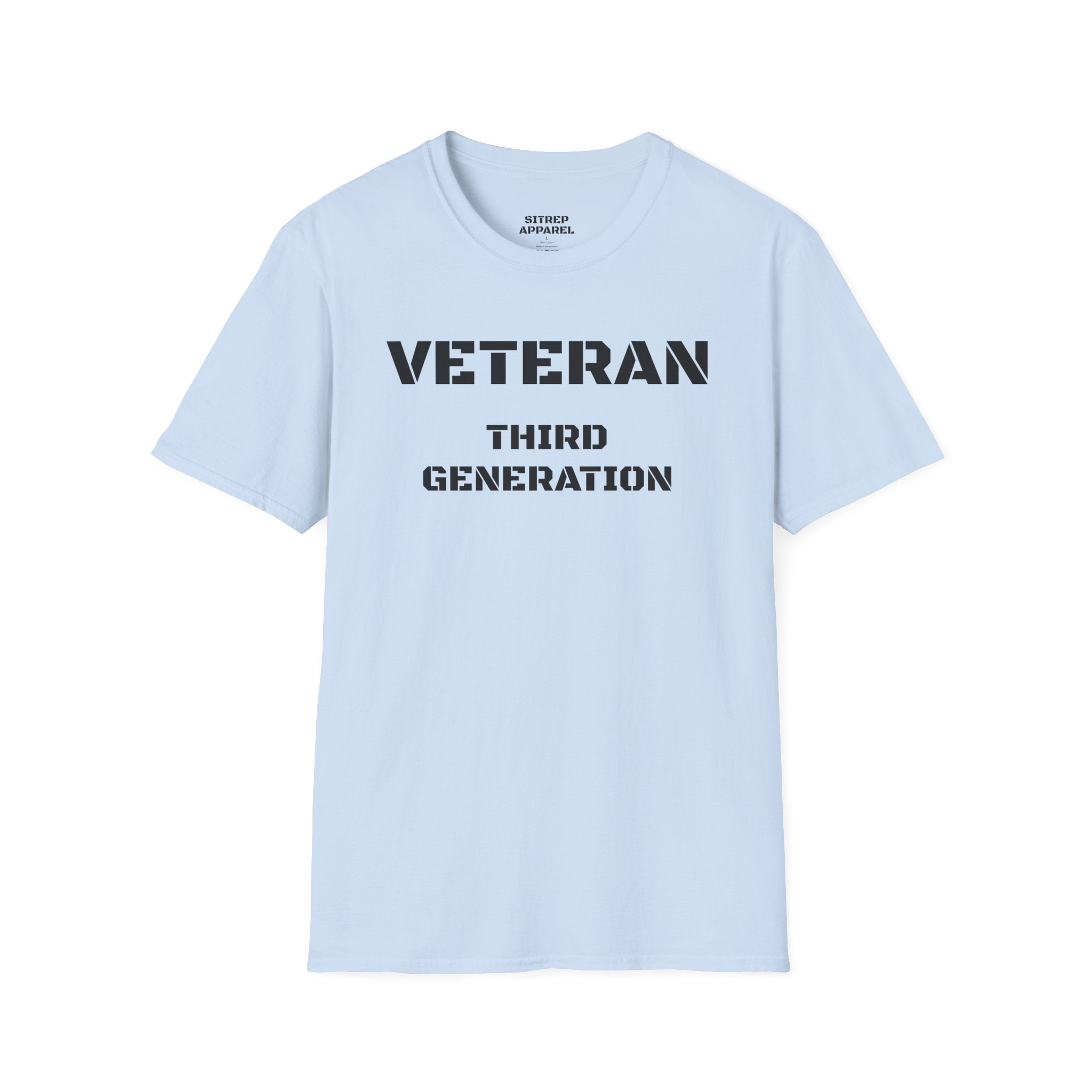 Third Generation Veteran (Front Side) — Unisex Military Pride