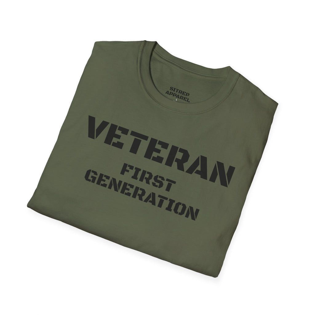 First Generation Veteran (Front Side) — Unisex Military Pride