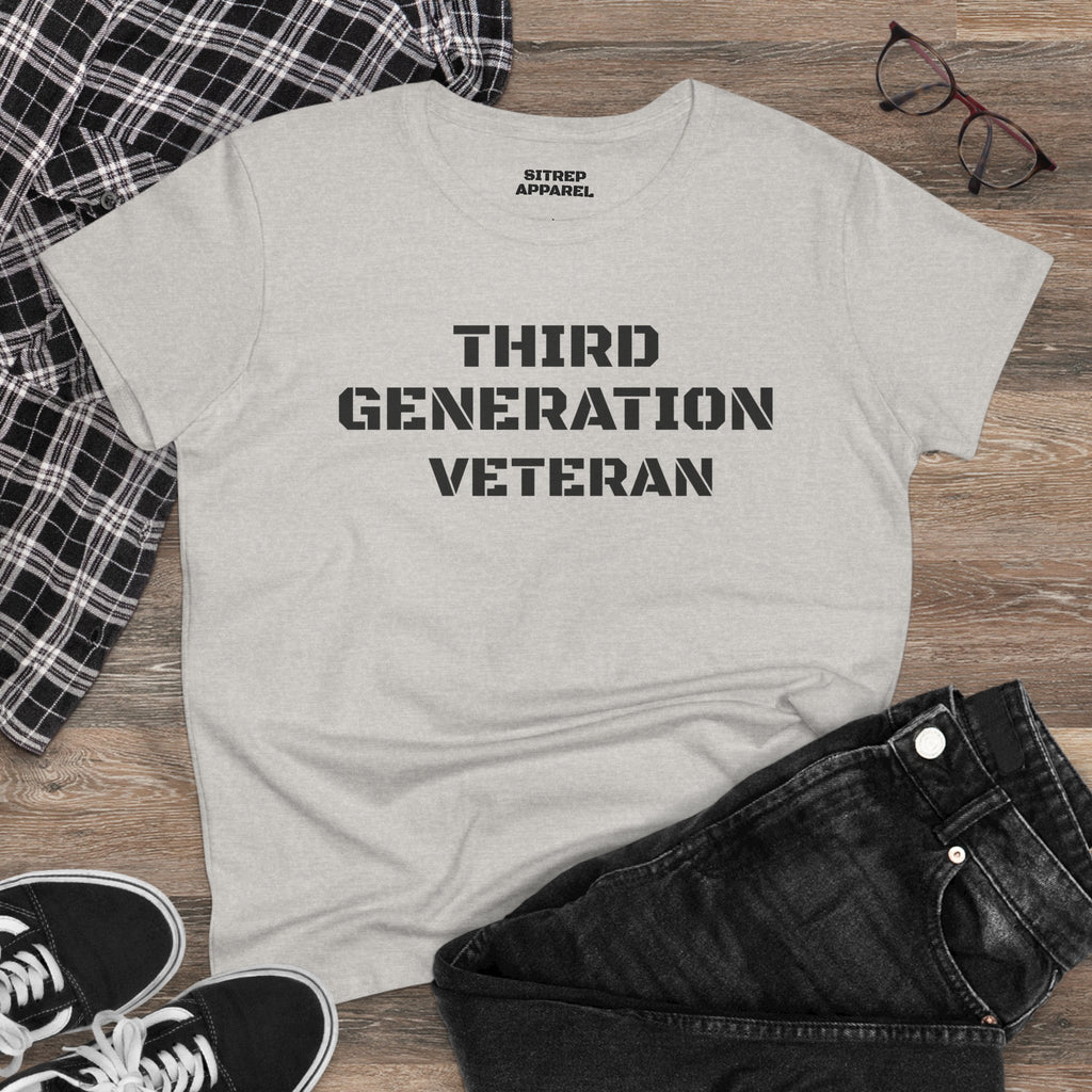 Third Generation Veteran Women's pride (Front Side)
