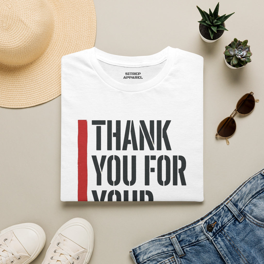 Red Line for Fire Fighters & Paramedics Thank You For Your Service