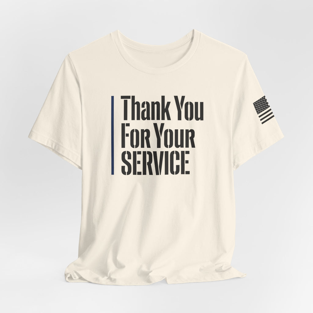 Thin Blue Line "Thank You For Your Service' (Unisex)
