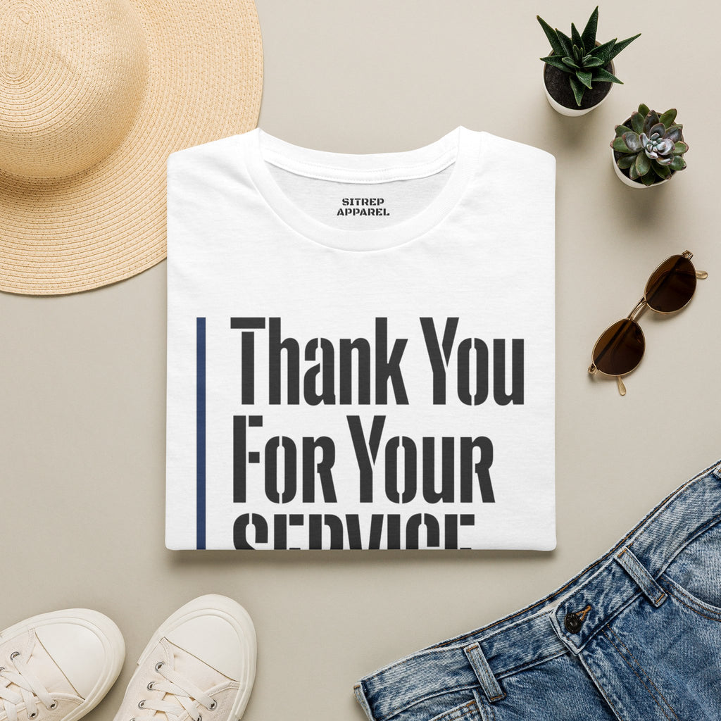 Thin Blue Line, Law Enforcement Appreciation T-Shirt