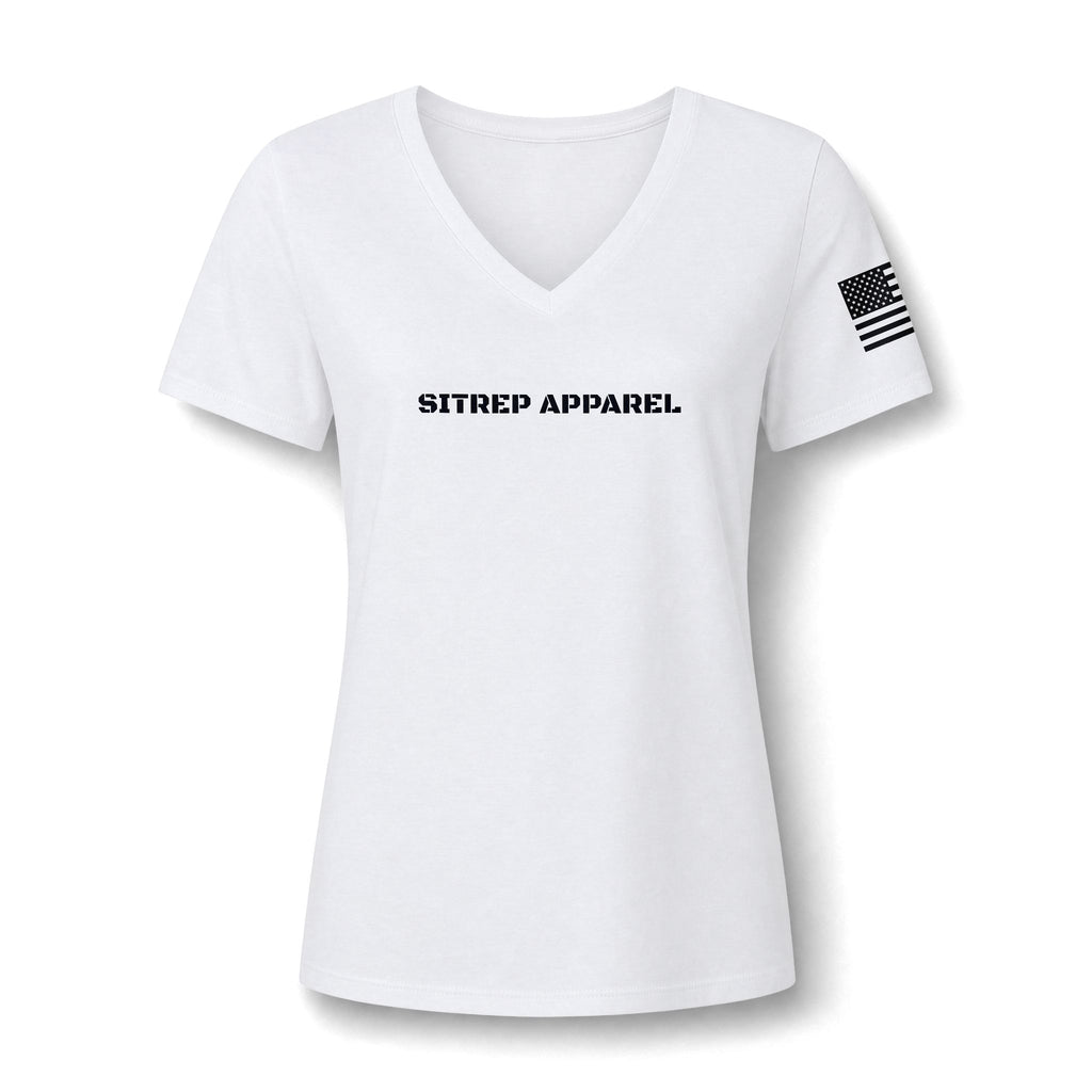 Women's Relaxed Heather CVC V-Neck Tee