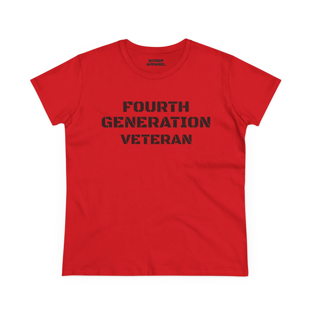 Fourth Generation Veteran Women's pride (Front Side)