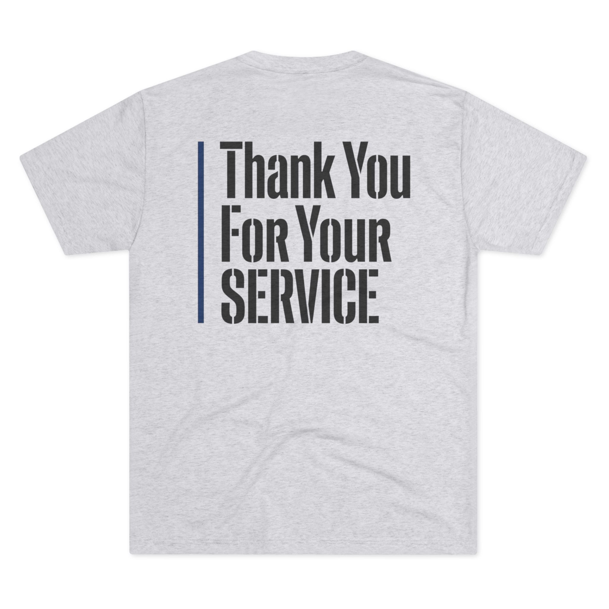 Thin Blue Line Tri-Blend Crew Tee