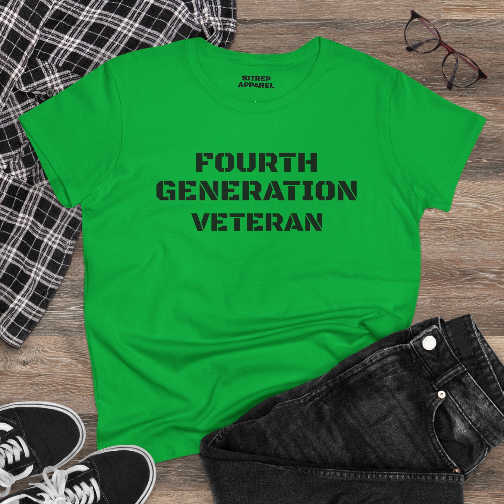 Fourth Generation Veteran Women's pride (Front Side)