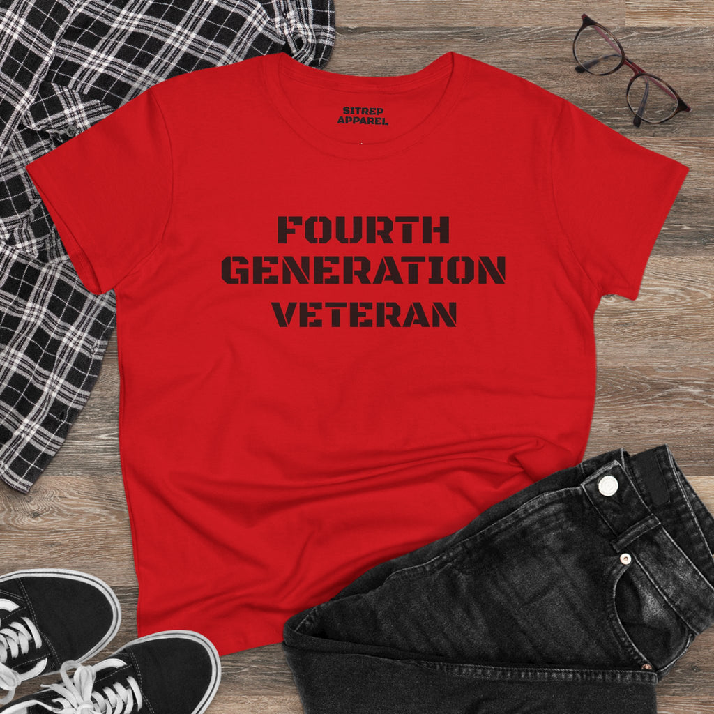 Fourth Generation Veteran Women's pride (Front Side)