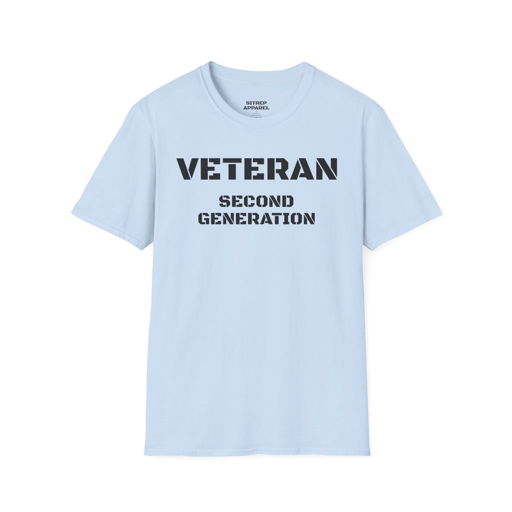 Second Generation Veteran (Front Side) — Unisex Military Pride