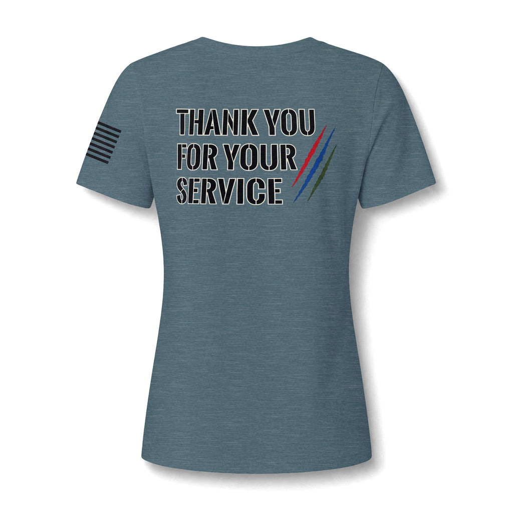 Women's Relaxed Heather CVC V-Neck Tee