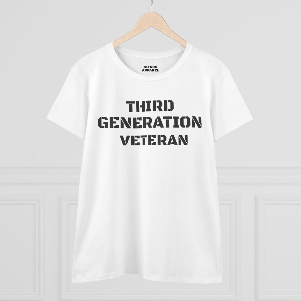Third Generation Veteran Women's pride (Front Side)