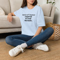 “Sense of humor required to read the back.”