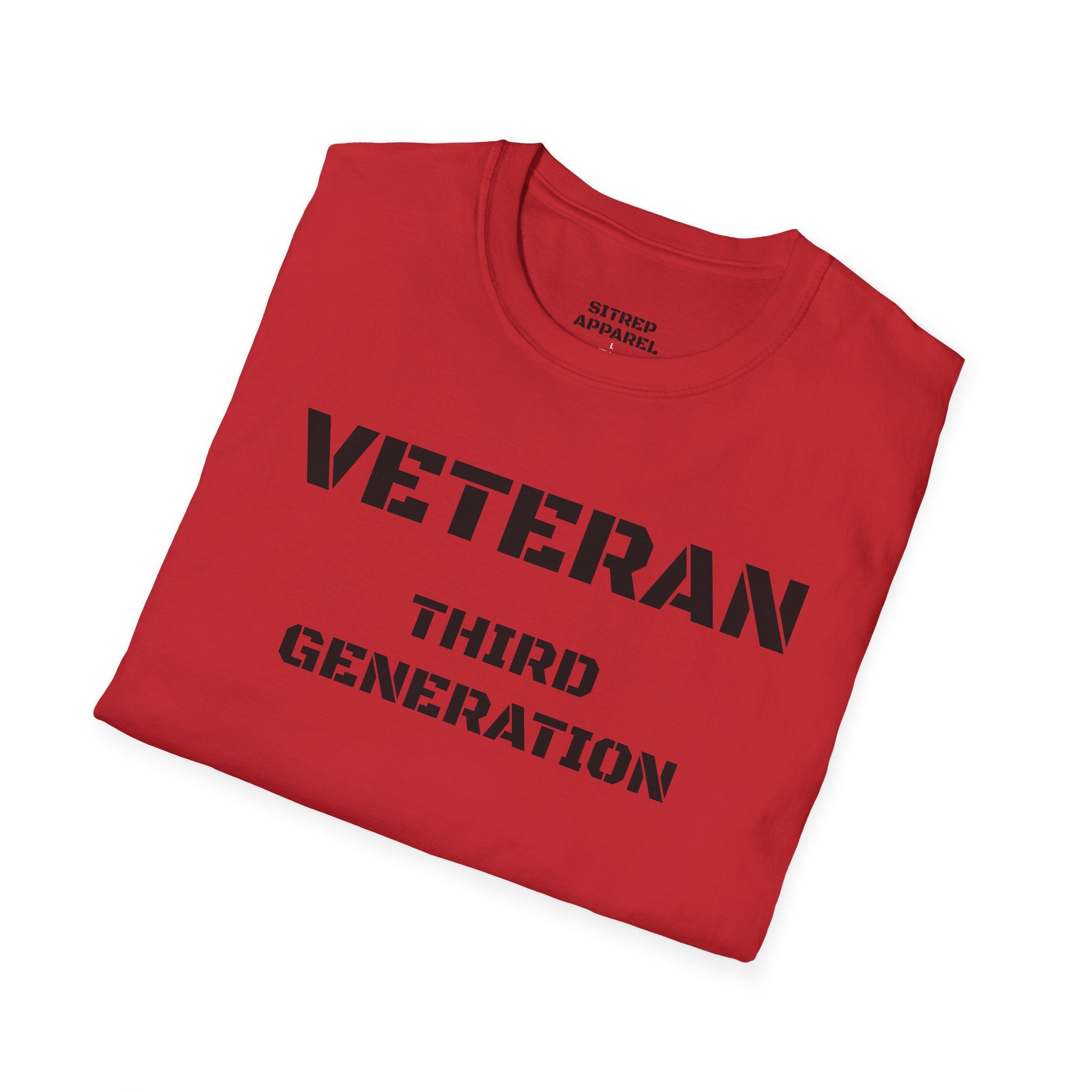 Third Generation Veteran (Front Side) — Unisex Military Pride