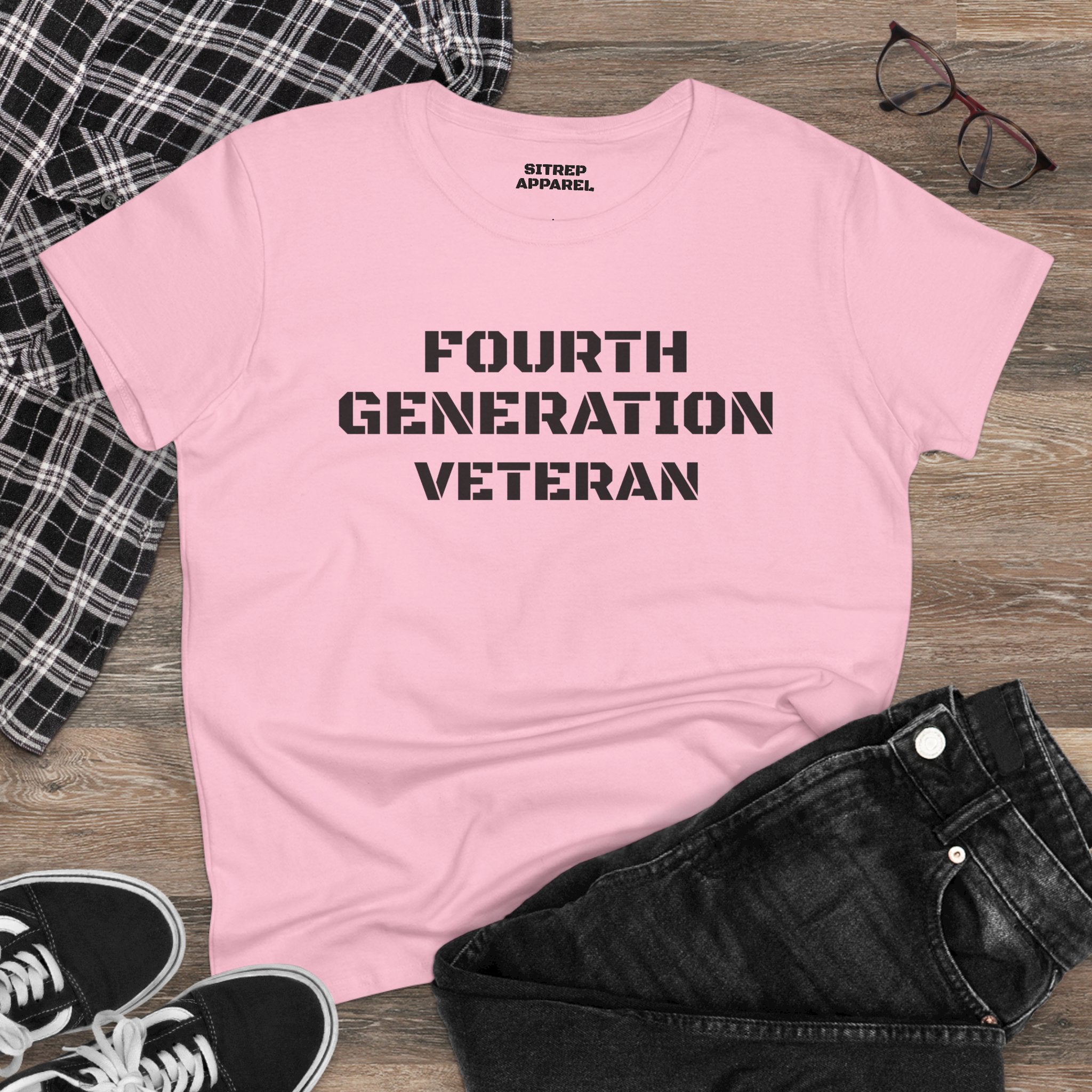 Fourth Generation Veteran Women's pride (Front Side)