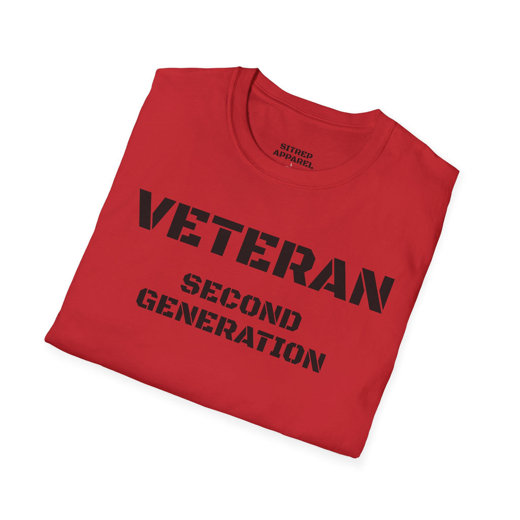Second Generation Veteran (Front Side) — Unisex Military Pride