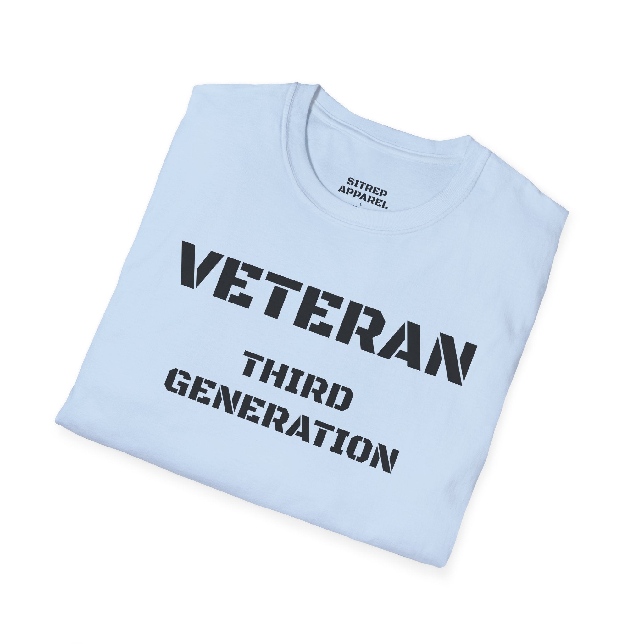 Third Generation Veteran (Front Side) — Unisex Military Pride