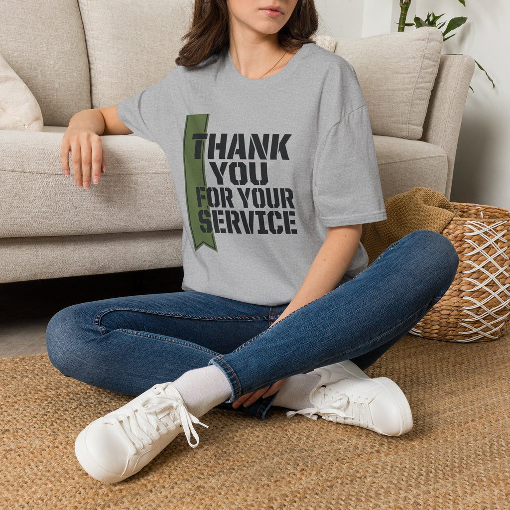 Green Stripe for Supporting the Military 'Thank You For Your Service'
