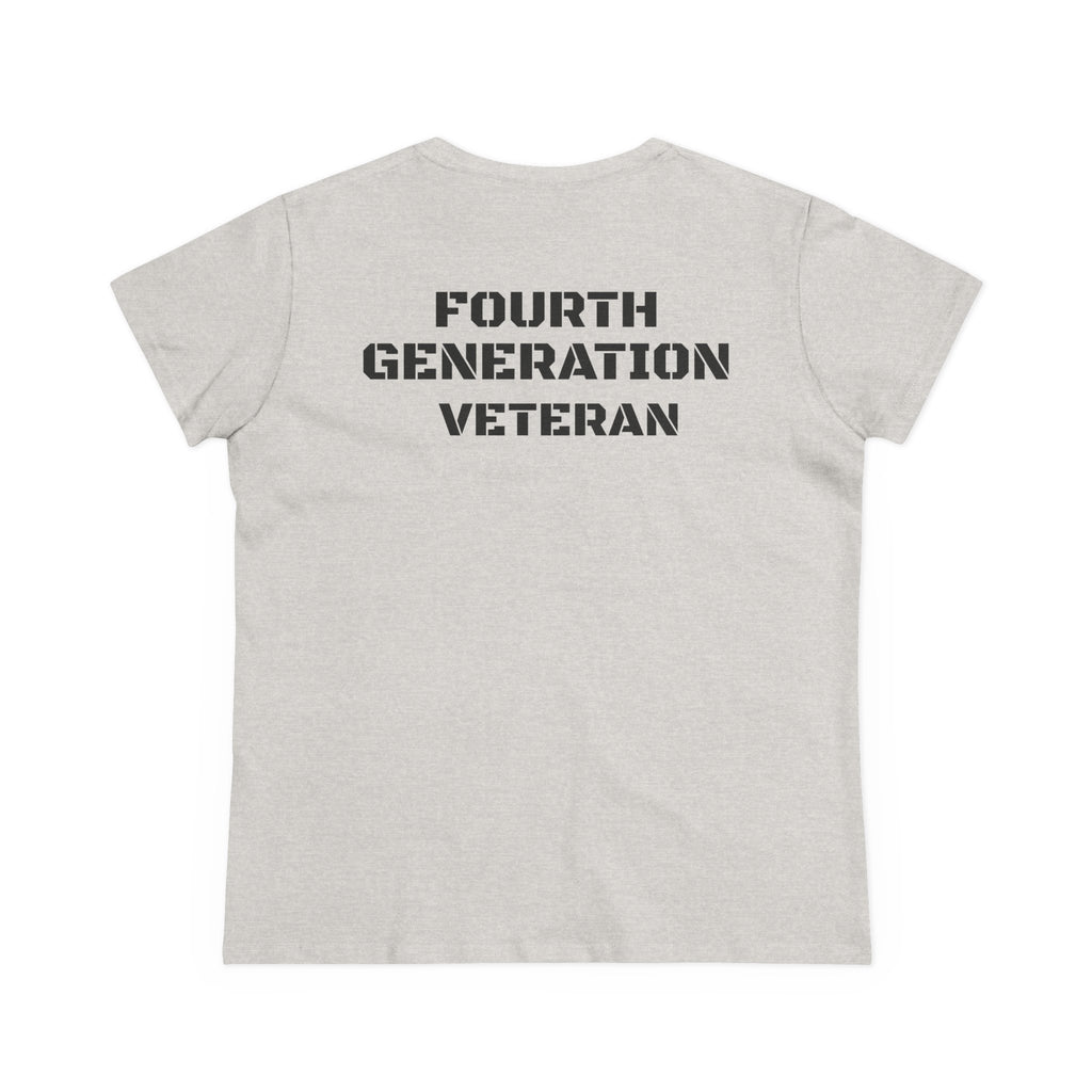 Fourth Generation Veteran Women's pride (Back Side)