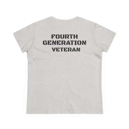 Fourth Generation Veteran Women's pride (Back Side)