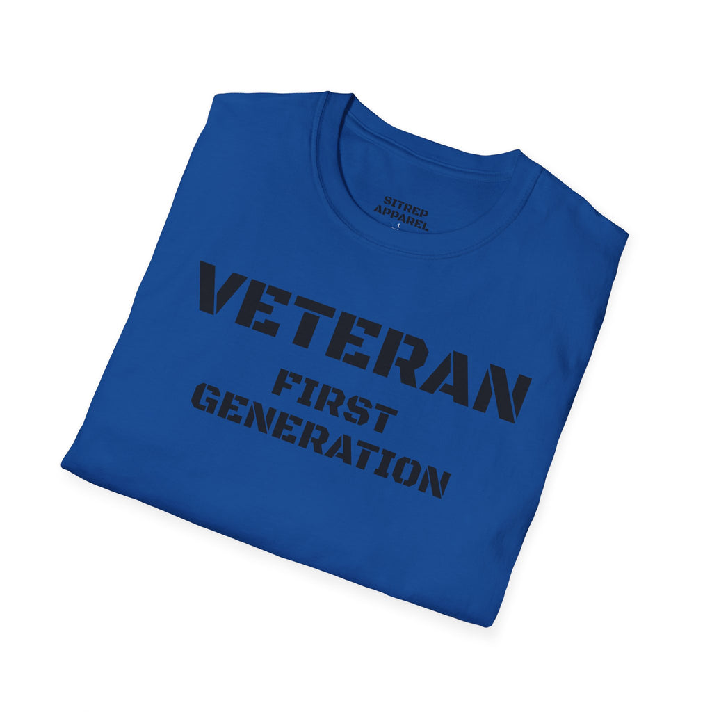 First Generation Veteran (Front Side) — Unisex Military Pride