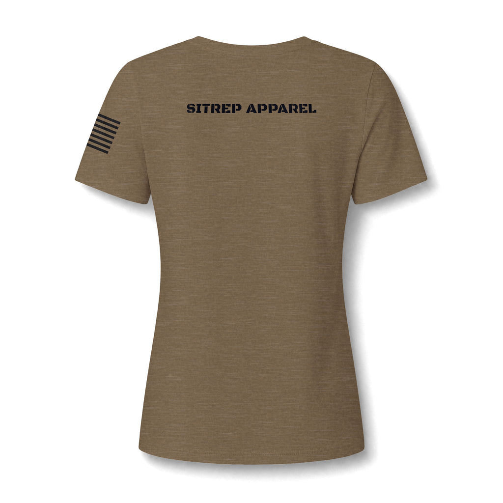 Women's V‑Neck Tee - "Thank You For Your Service" Appreciation Shirt
