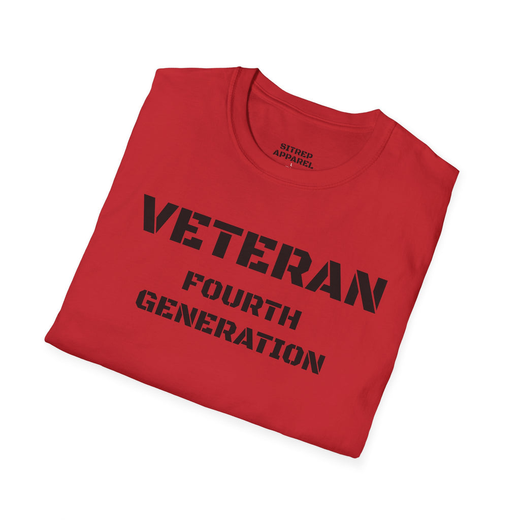 Fourth Generation Veteran (Front Side) — Unisex Military Pride