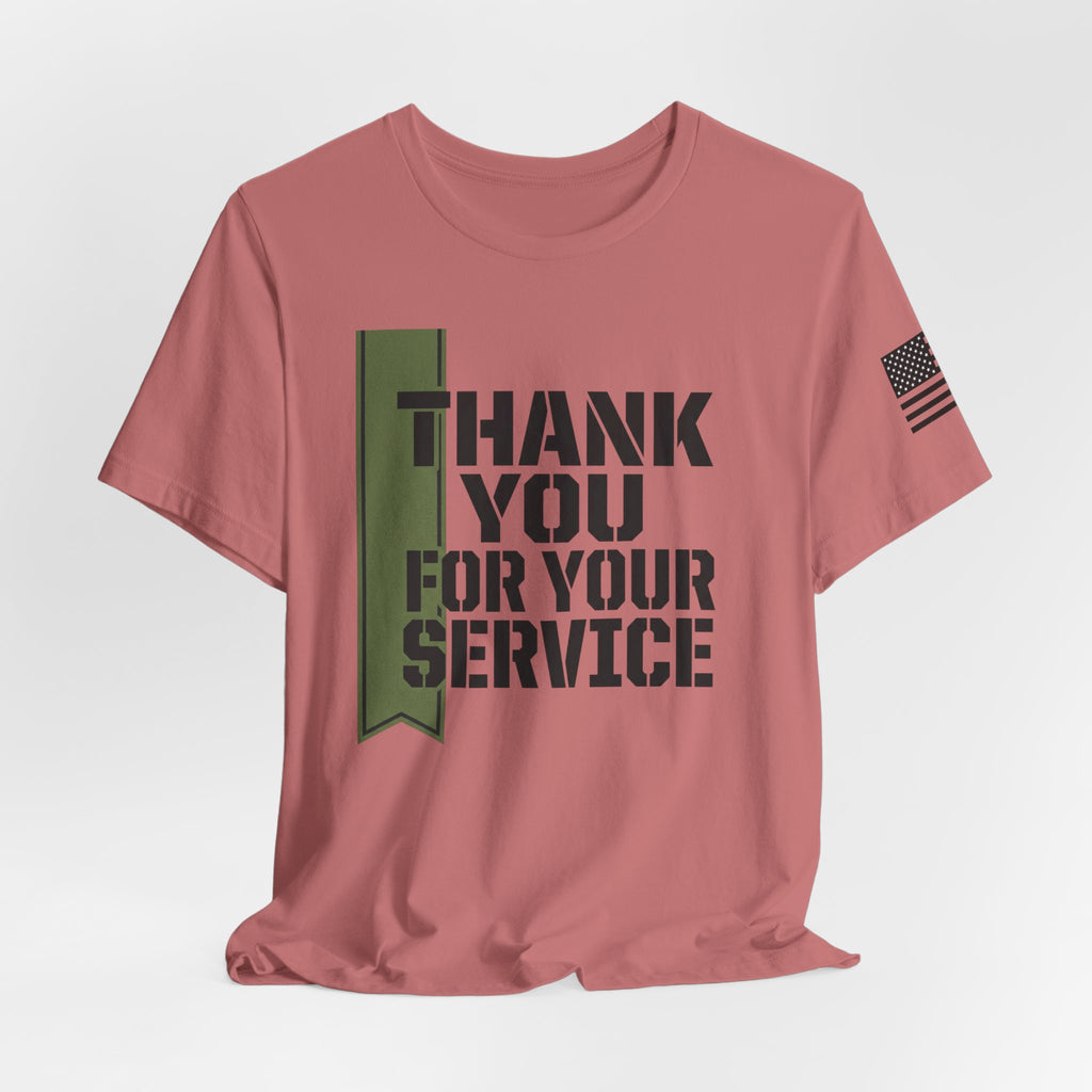 Green Ribbon "Thank You For Your Service"  Military (Unisex)