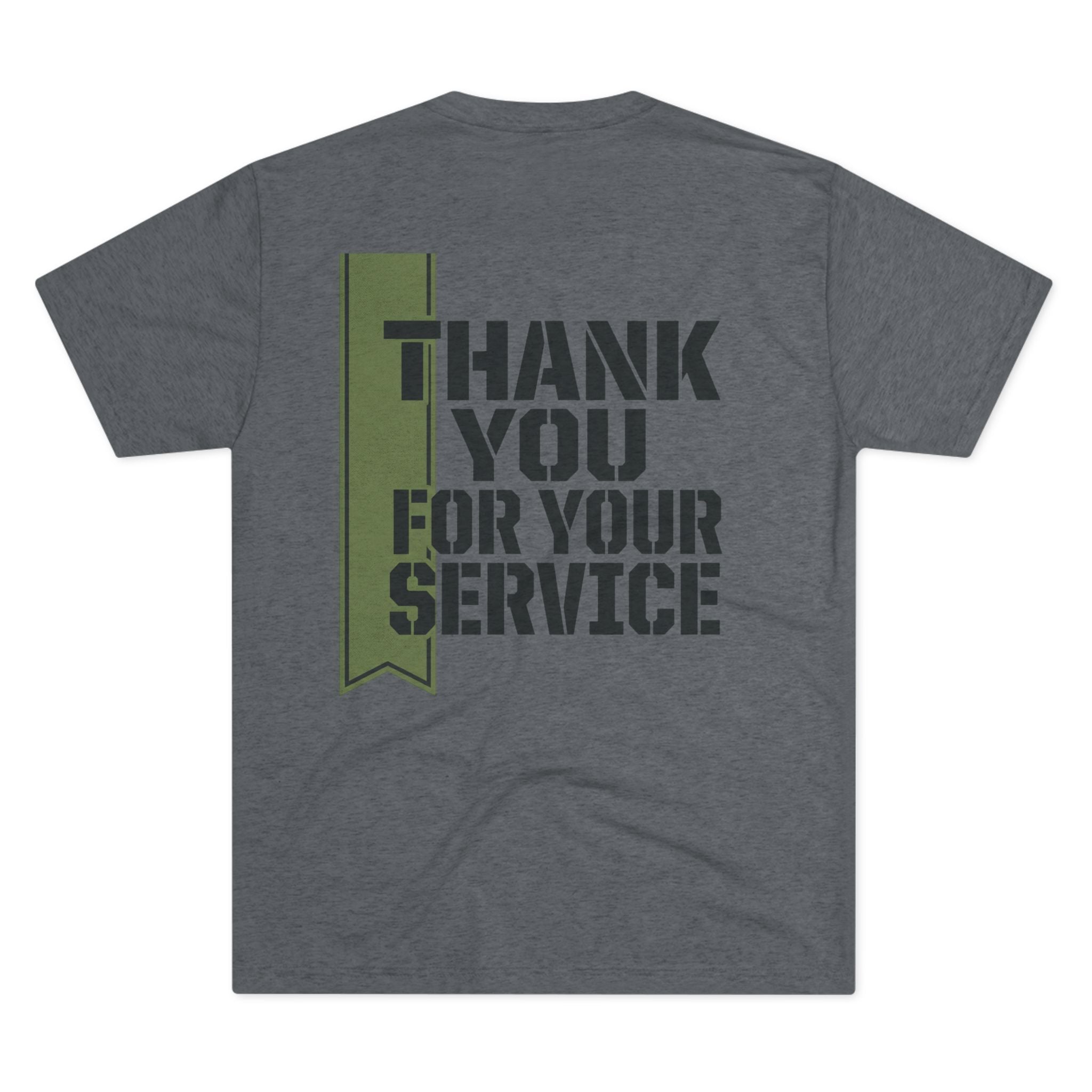 Green Ribbon TRI BLEND Thank You For Your Service
