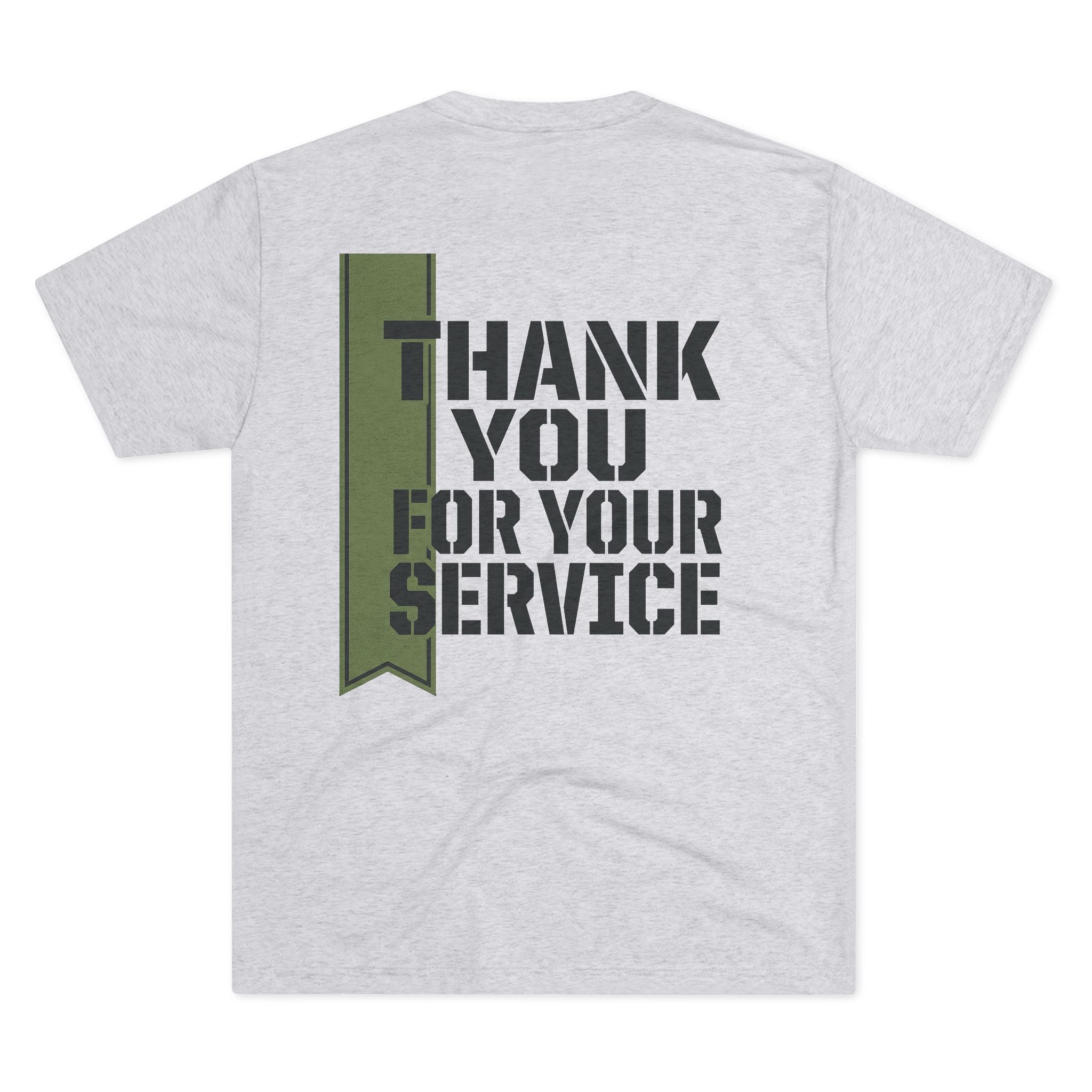 Green Ribbon TRI BLEND Thank You For Your Service