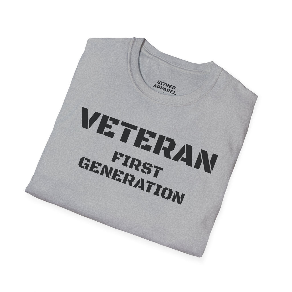 First Generation Veteran (Front Side) — Unisex Military Pride