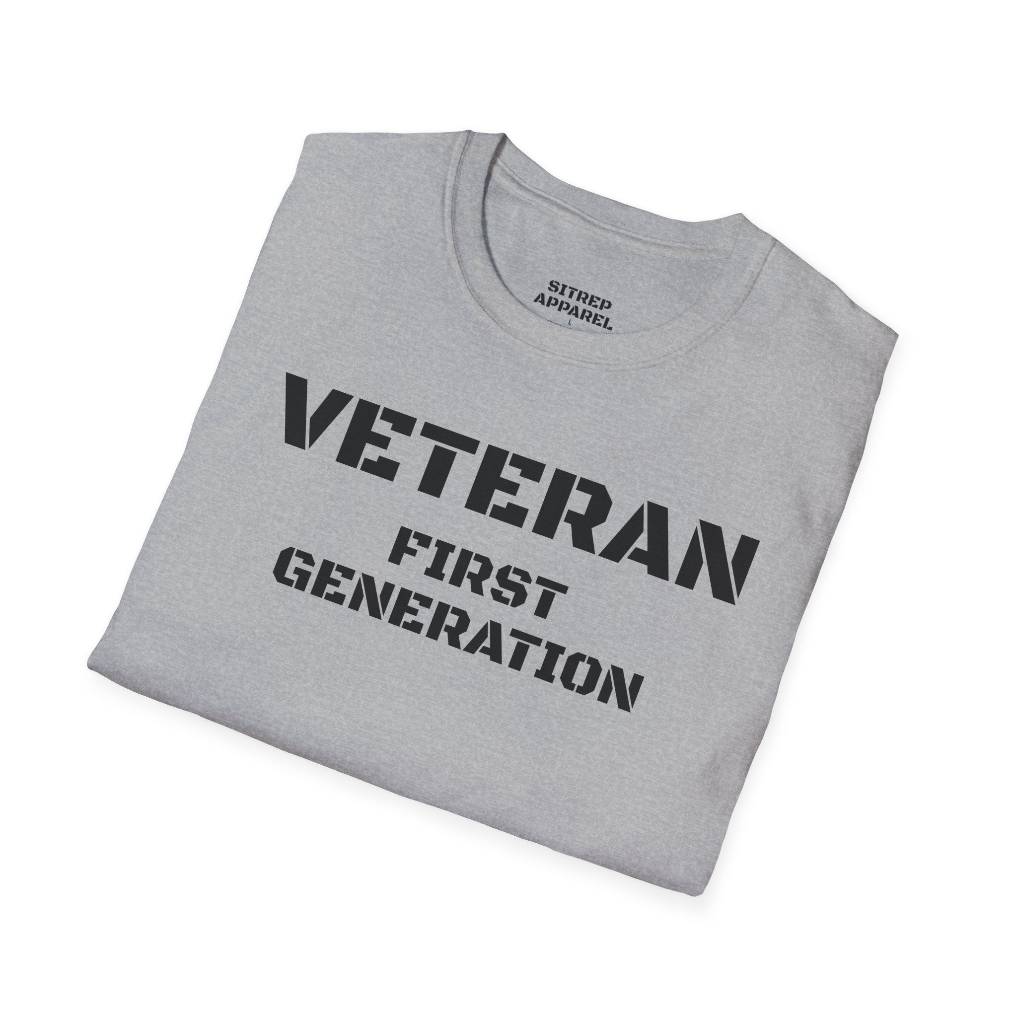 First Generation Veteran (Front Side) — Unisex Military Pride