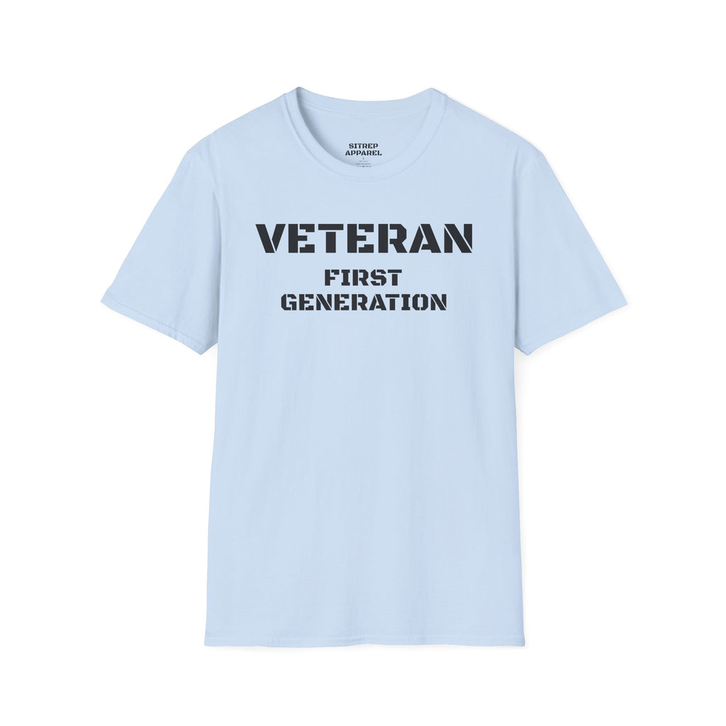 First Generation Veteran (Front Side) — Unisex Military Pride