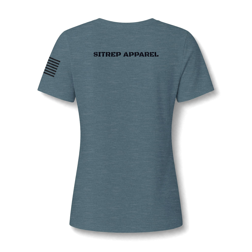 Women's V‑Neck Tee - "Thank You For Your Service" Appreciation Shirt