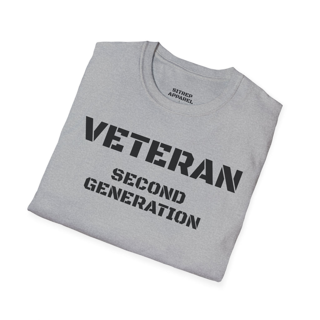 Second Generation Veteran (Front Side) — Unisex Military Pride