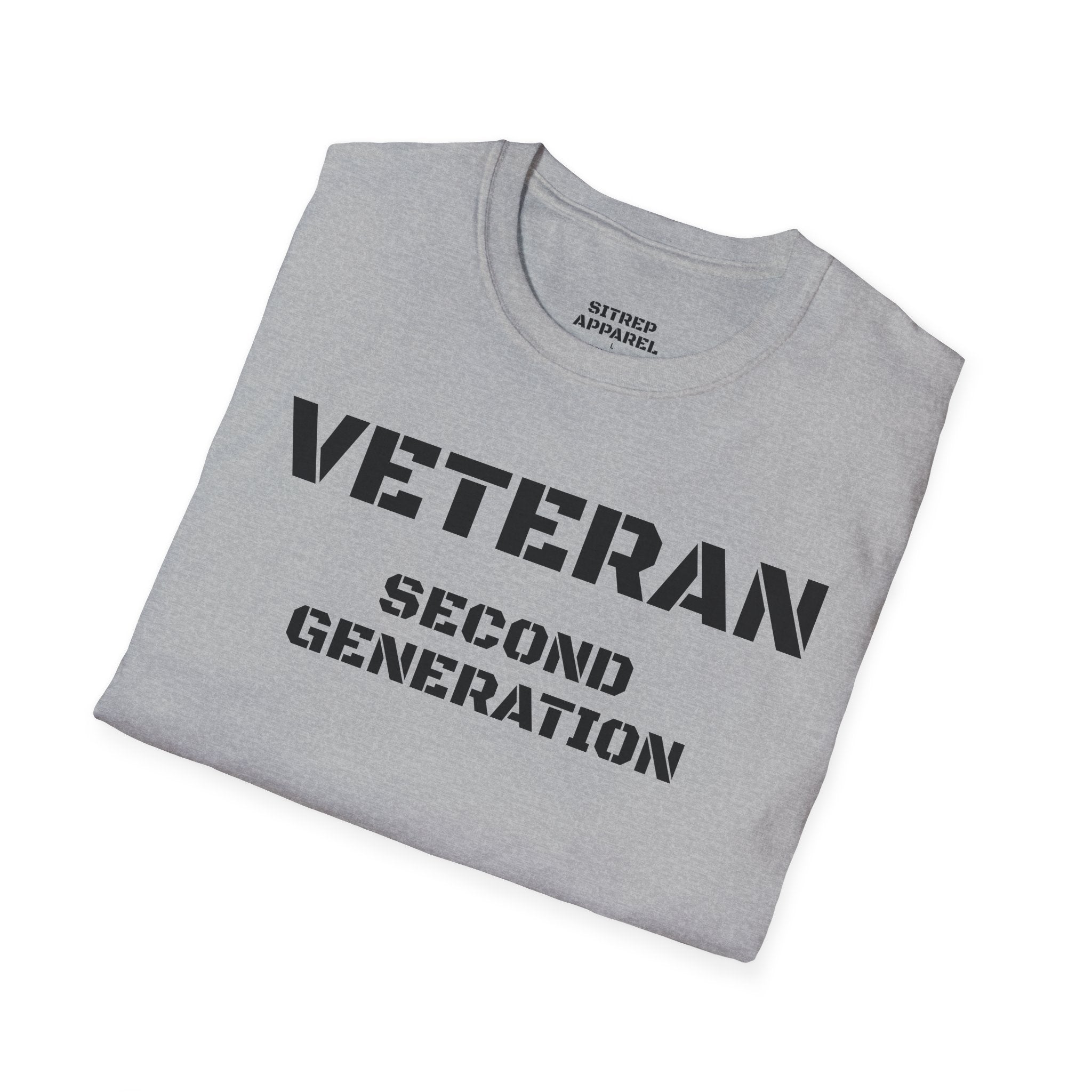 Second Generation Veteran (Front Side) — Unisex Military Pride