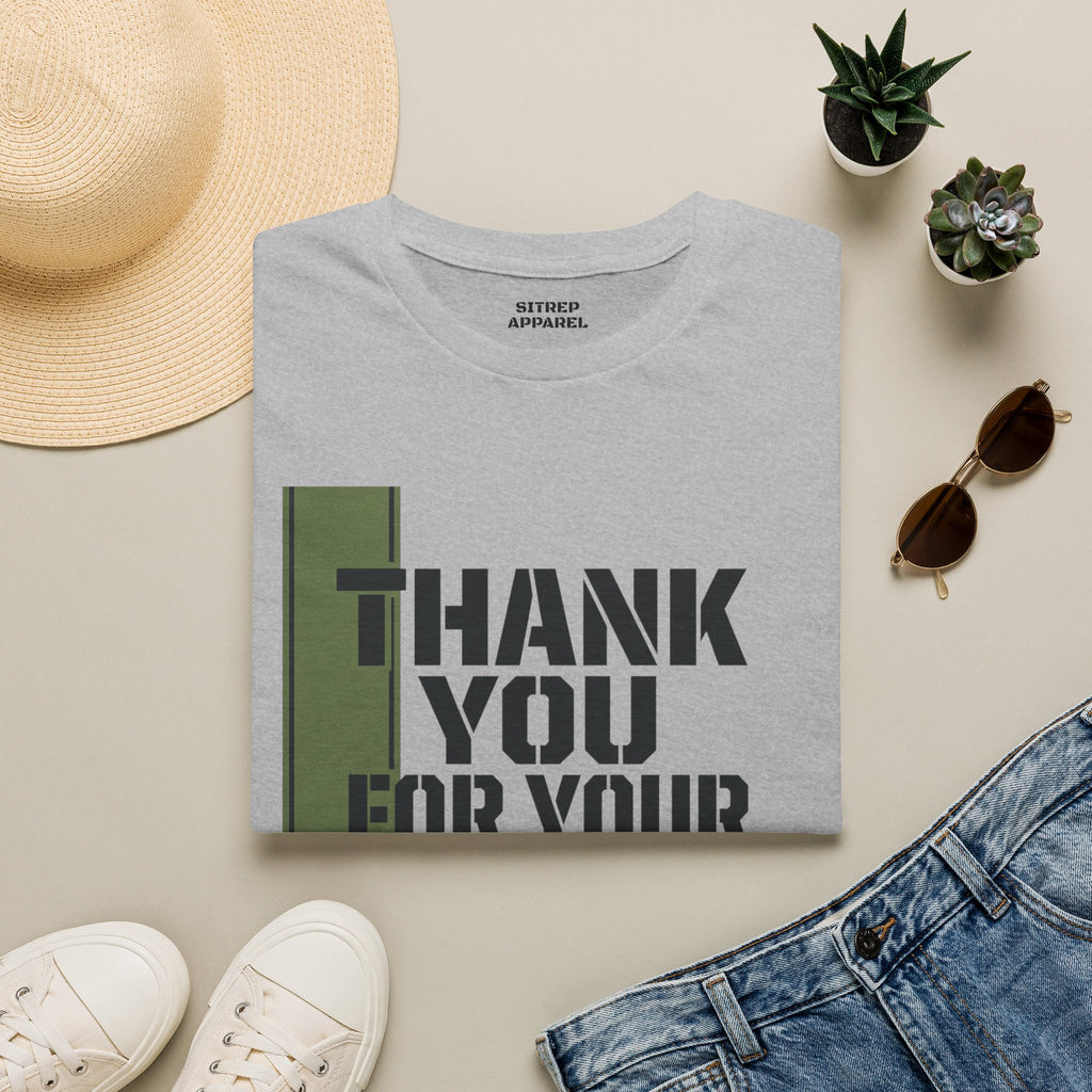 Green Stripe for Supporting the Military 'Thank You For Your Service'