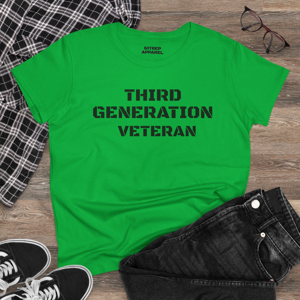 Third Generation Veteran Women's pride (Front Side)