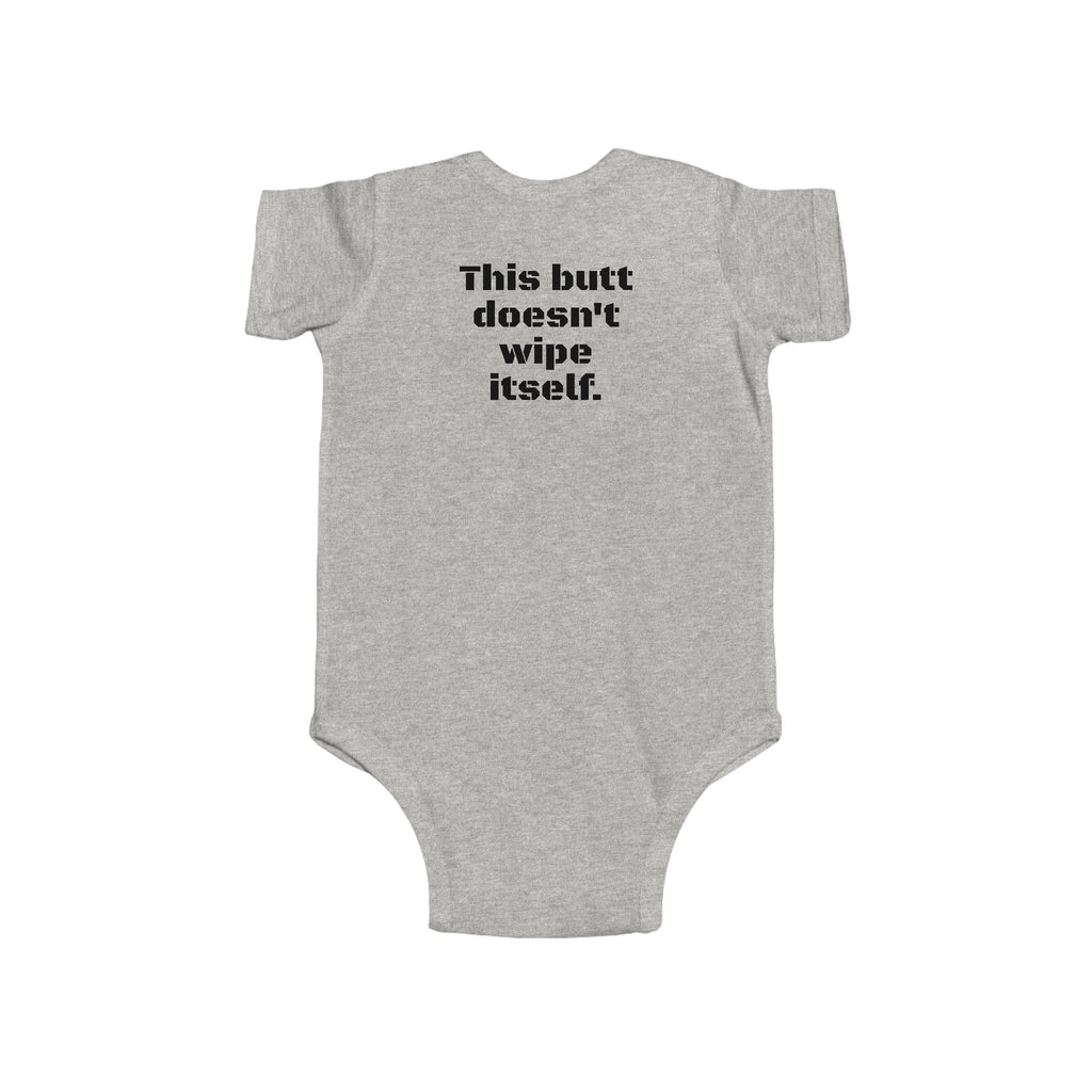 Infant Bodysuit — Funny Military Thank You For Your Service Baby Onesie (Front: "Thank You For Your Service", Back: "This butt doesn't [...]
