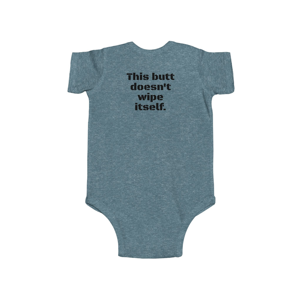 Infant Bodysuit — Funny Military Thank You For Your Service Baby Onesie (Front: "Thank You For Your Service", Back: "This butt doesn't [...]