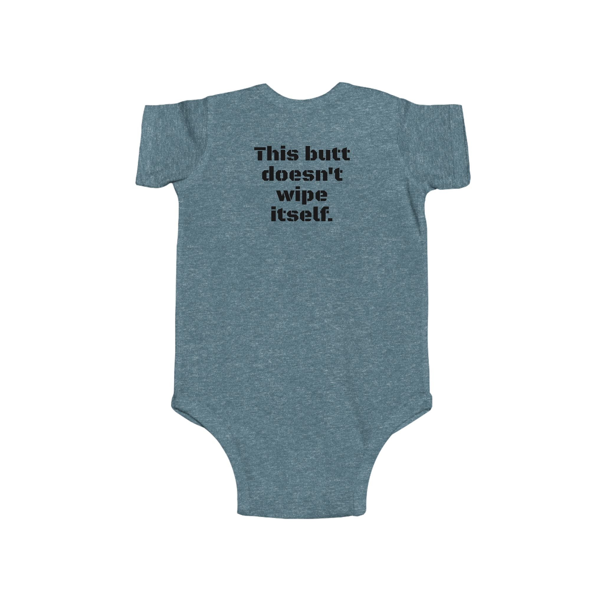 Infant Bodysuit — Funny Military Thank You For Your Service Baby Onesie (Front: "Thank You For Your Service", Back: "This butt doesn't [...]