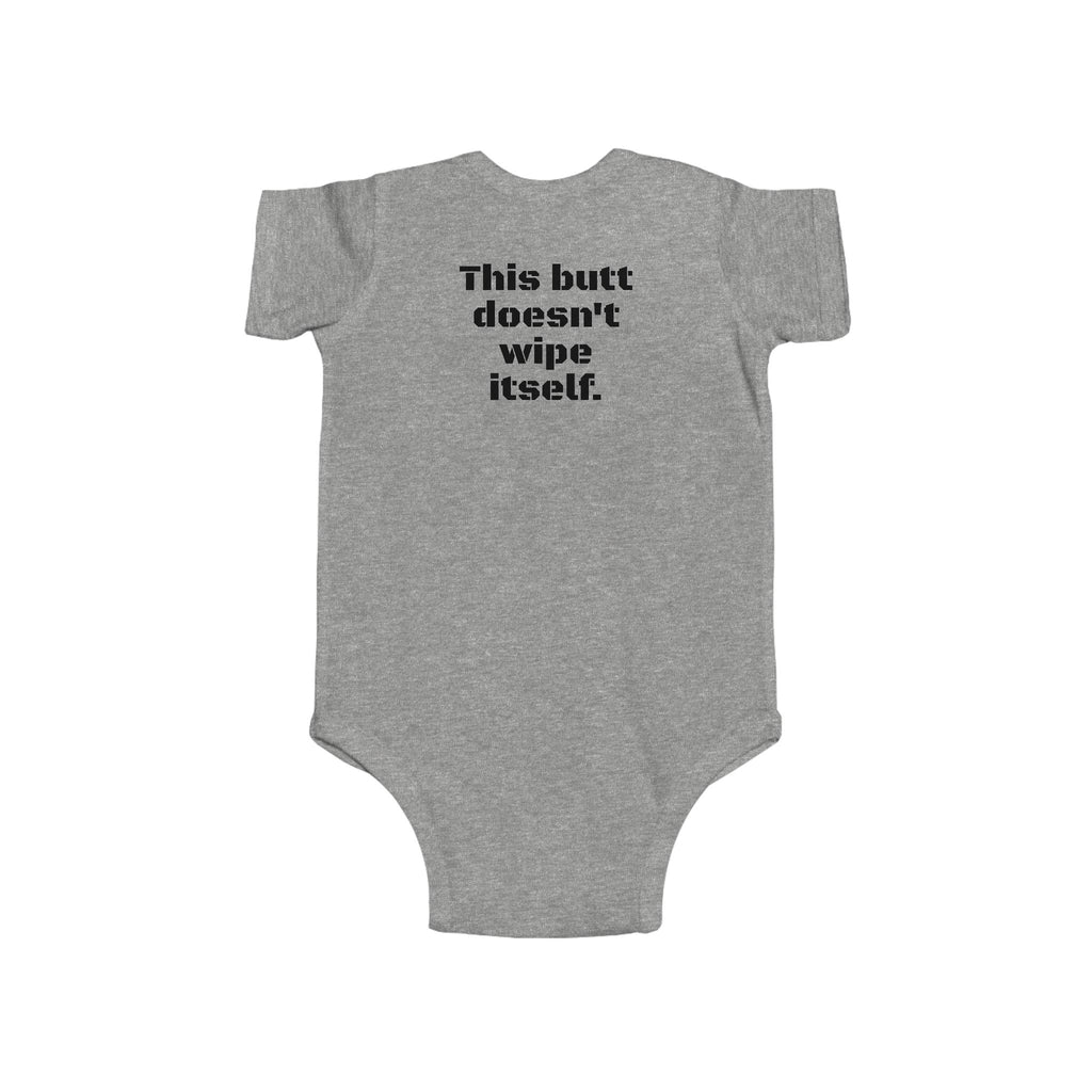 Infant Bodysuit — Funny Military Thank You For Your Service Baby Onesie (Front: "Thank You For Your Service", Back: "This butt doesn't [...]