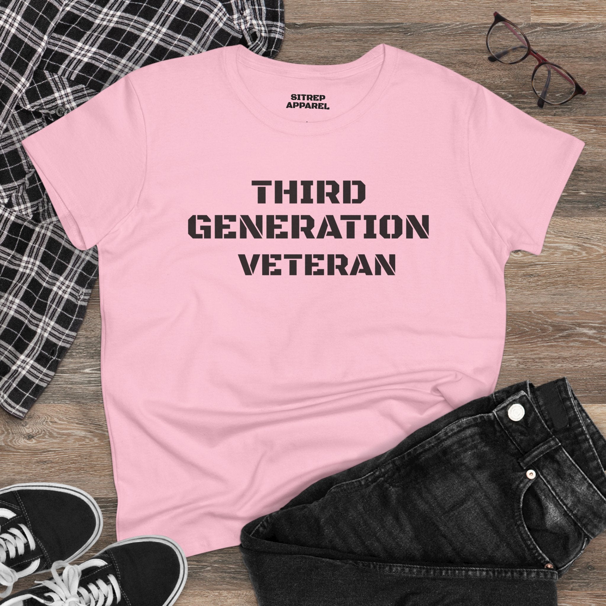 Third Generation Veteran Women's pride (Front Side)